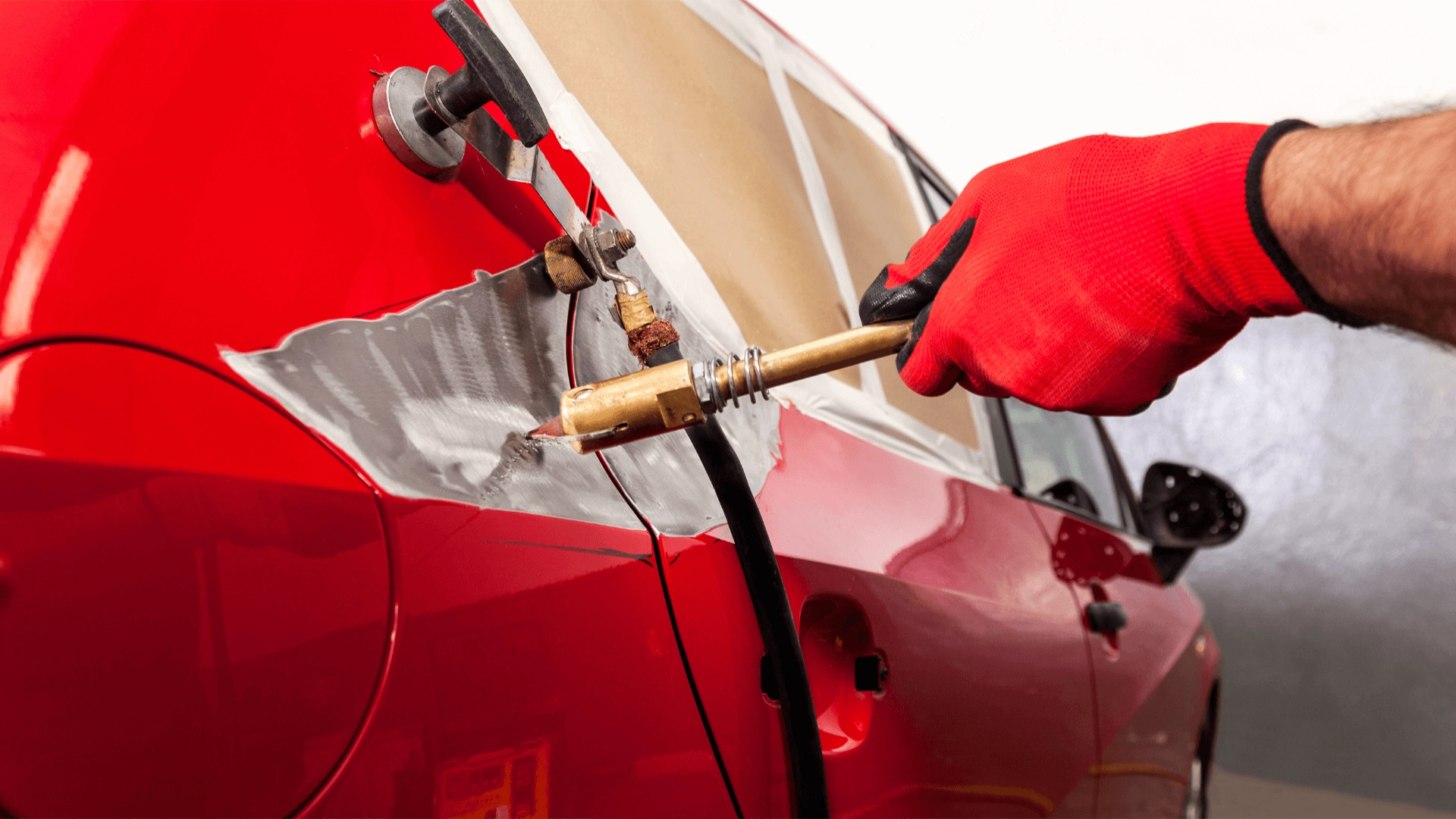 Car denting painting